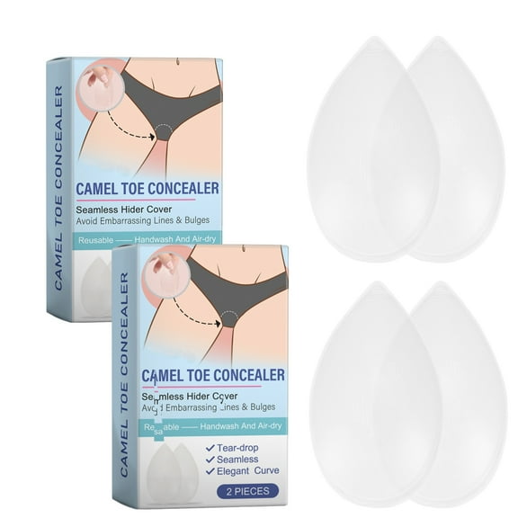 Camel Toes Concealer, 4Pcs Reusable Silicone Camel Toes Concealer, Invisible Camel Toes Concealer for Women Underwear and Swimwear