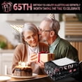 thumbnail image 6 of Happy 65th Birthday Gifts for Women Men Blanket 1958 65th Birthday Anniversary wedding Decorations Turning 65 Year Old Bday Gift Idea for Wife Husband Mom Dad Back in 1958 Throw Blanket 80Lx60W Inch, 6 of 6