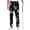 Black, variant on Rexolia Mens Golf Pants Skull Print Active Halloween Valentine Casual Dress Trousers Multiple Patterns Black L