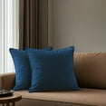 thumbnail image 5 of A1HC Set of 2 Luxurious Soft Velvet Throw Pillow Covers Only, 22"x22", Royal Blue, Decorative Cushion Covers with Hidden YKK Zipper for Sofa or Bed, 5 of 7