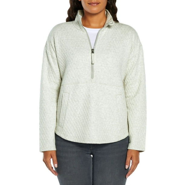 トップス Eddie Bauer half zip knit Eddie Bauer Ladies Quilted Half Zip Pullover - Samsclub.com
