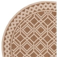 thumbnail image 4 of SAFAVIEH Martha Stewart Geometric Indoor/Outdoor Area Rug, Camel/Beige, 6'7" x 6'7" Round, 4 of 6