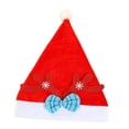 thumbnail image 4 of Sombrero de Navidad Baoblaze Suave rojo Papá Noel decoración Accesorios de vestir disfraces Foto Prop Estilo C, 4 of 8