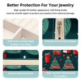 thumbnail image 3 of Christmas Tree Travel Portable Square Decorative Box with Necklace Holder and Jewelry Organizer - Ideal for Rings, Earrings, Necklaces, Bracelets - Suitable for Girls and Women, 3 of 6