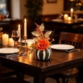 thumbnail image 6 of WNEXOPE Artificial Pumpkin Maple Leaves Arrangement, Fall Table Centerpiece Decor for Thanksgiving Halloween Party, Handcrafted Home Ornament, 6 of 6