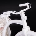 thumbnail image 3 of Fation Plastic White Tricycle Bike Design Flower Basket Storage Party Decoration New, 3 of 5