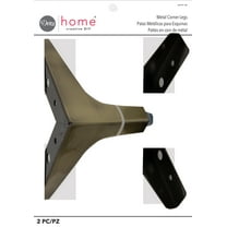 Dritz Metal Corner Legs, Antique Brass, 2 Pc