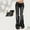 Black, variant on WTXUE Flare Jeans for Women Women's Stretch Denim Pants Bootcut Bell Bottom Jeans Low Waisted Street Retro Dashion Slimming Bell Bottoms Jeans Light Blue L
