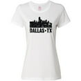 thumbnail image 3 of Inktastic Dallas Texas City Skyline with Grunge Women's T-Shirt, 3 of 5