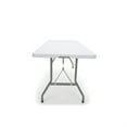 thumbnail image 5 of OFM ESSENTIALS BLOW MOLDED FOLDED TABLE 30X72 WHT - Essentials by OFM 6ft Center-folding Table, White Blow Molded Plastic Top, 5 of 5