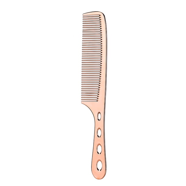 Peine de acero inoxidable, peine para peinar, peine para peluquería, herramientas de peluquería, peine espacial de aluminio, peine para cortar el cabello