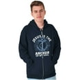 thumbnail image 5 of Jesus is the Anchor of My Soul Zip Up Hoodie Men's Women's Brisco Brands S, 5 of 6