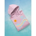 thumbnail image 3 of Paradise Groovy Wave Banner Hoodie Women -Image by Shutterstock, Female 3X-Large, 3 of 4