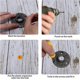 thumbnail image 4 of 10 pcs 3/4' BSP Threaded Flange 3 Hole Pipe Flange with Screws Malleable Cast Iron Pipe Flange Tap Wall Rack Floor DIY Crafts Decoration, 4 of 5