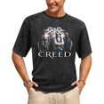 thumbnail image 1 of Creed T-Shirts en Coton Vintage Durables Surdimensionnés Chemise Usée Col Rond Manches Courtes, 1 of 8