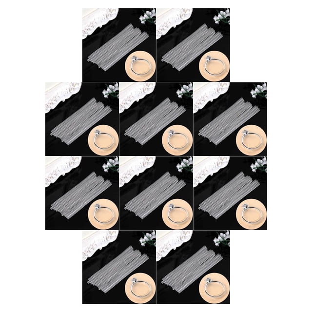 Minnieouse 12pcs Ring Size Adjust Tools Convenient Fitting Tightening Tools Jewelry Insert Invisible Guard Reducer Fitter Resizing Transparente 10piezas