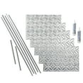 thumbnail image 1 of FASÄDE Rings Decorative Vinyl Backsplash 15 sq ft Kit in Brushed Aluminum, 1 of 6