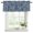 Blue, Navy, Denim, Indigo, variant on Teal Green Terracotta Splatter Curtain Valances for Windows, Kitchen Valance Window Treatments Panel 2 Pack, Boho Mottled Vintage Rustic Rod Pocket Short Curtains for Bathroom Bedroom 42 x 12 Inch