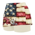 thumbnail image 4 of Plcasen Independent Day Women Tennis Workout Skorts High Waisted Athletic Skirts, Lightweight Golf Running Skirt, 4 of 5