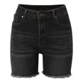 thumbnail image 4 of NAFUU Women's Denim Shorts Jean Shorts For Women High Waisted Stretchy Denim Shorts Trendy Casual Frayed Hem Summer Jorts Fashion Shorts, 4 of 5