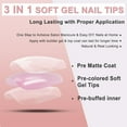thumbnail image 4 of Gel Nail Tips SXVME, ataúd mediano, color verde neón, 300 unidades, 4 of 8