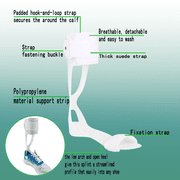 Komzer AFO Drop Foot Brace Medical Ankle Foot Orthosis Support Foot Drop Postural Correction Brace (Small, Left)