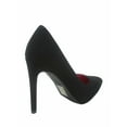 thumbnail image 2 of Scheme Women's Classic Slip On Pointy Toe Stiletto High Heel Pumps Shoes (Black Nubuck, 10), 2 of 2