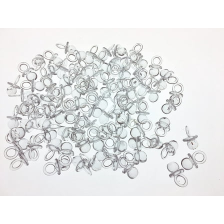 3/4" Mini Clear Pacifiers Baby Shower Game Party Decoration Favors Clear 12pcs