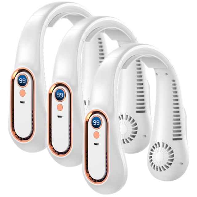 Ventiladores Electricos VentDepot 3Pzas Blanco 5W 5 Velocidades Plástico ABS Ventilador de Cuello
