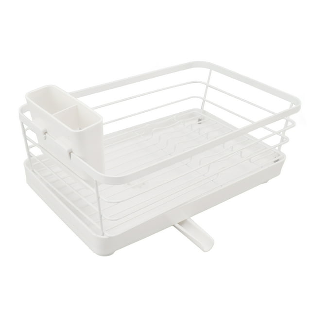 Dish Racksfor Kitchen Counter,Dish Racks Modern Large Utensil Holder Dish Drainerswith Draining Tray Time-Tested Durability