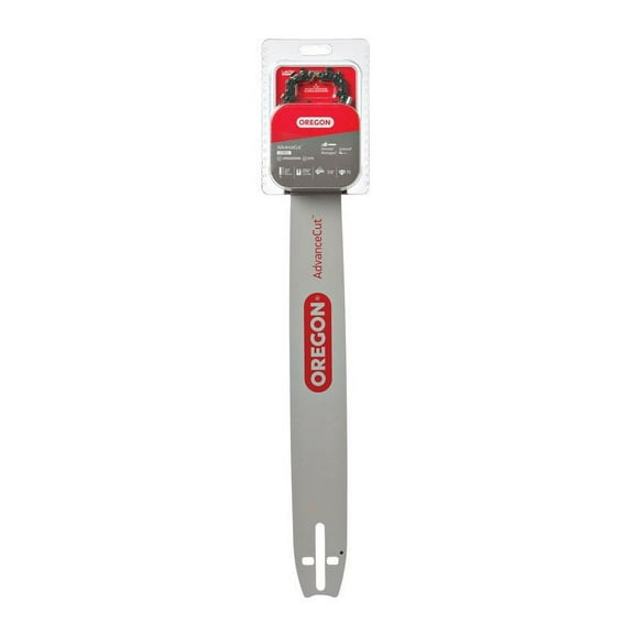Oregon AdvanceCut 27852 Series Bar and Chain Combo, Small Bar Nose Radius, 70-Drive Link, 72V Chain, 3/8 in TPI/Pitch