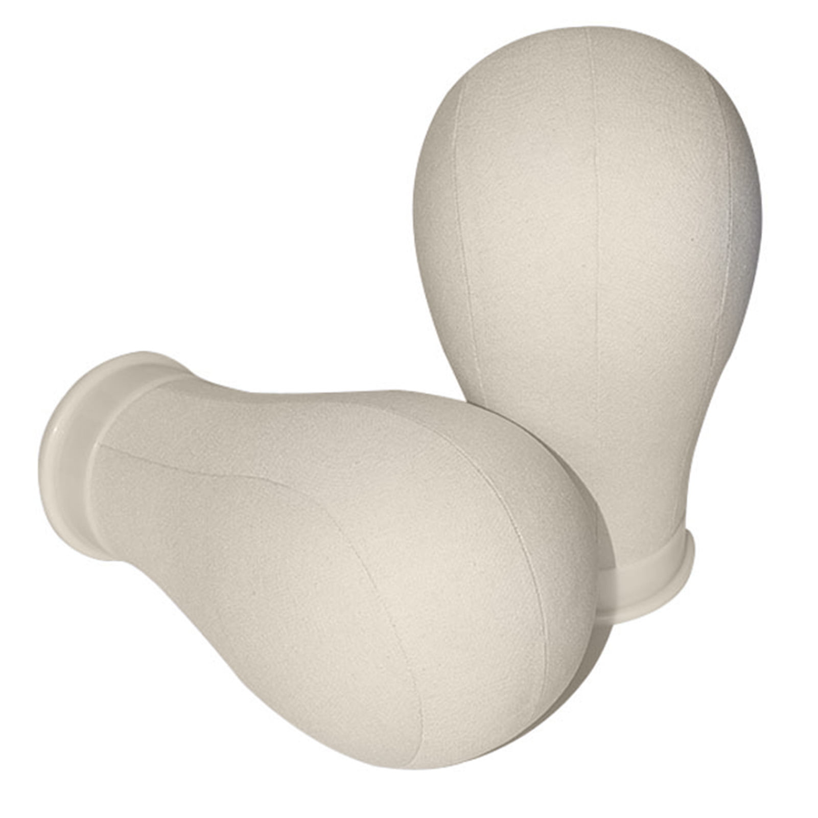 Tnobhg Canvas Block Head Kit Training Styling Mannequin Wig Head DIY Durable Foam Canvas Material Display Head Wig Stand