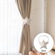 thumbnail image 4 of 2 piezas de cortina magnética en apariencia de estrella Clips de sujeción de cuerda decorativos sujetadores para cortinas de ventana cortinas para sujetar plata perfecl corbata de cortina, 4 of 7