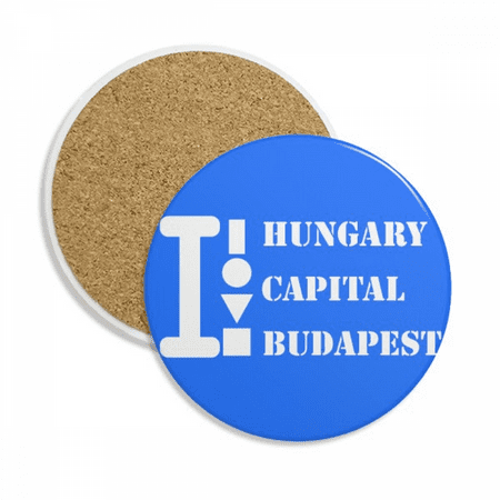 

Hungary Capital Budapest Art Deco Fashion Coaster Cup Mug Tabletop Protection Absorbent Stone