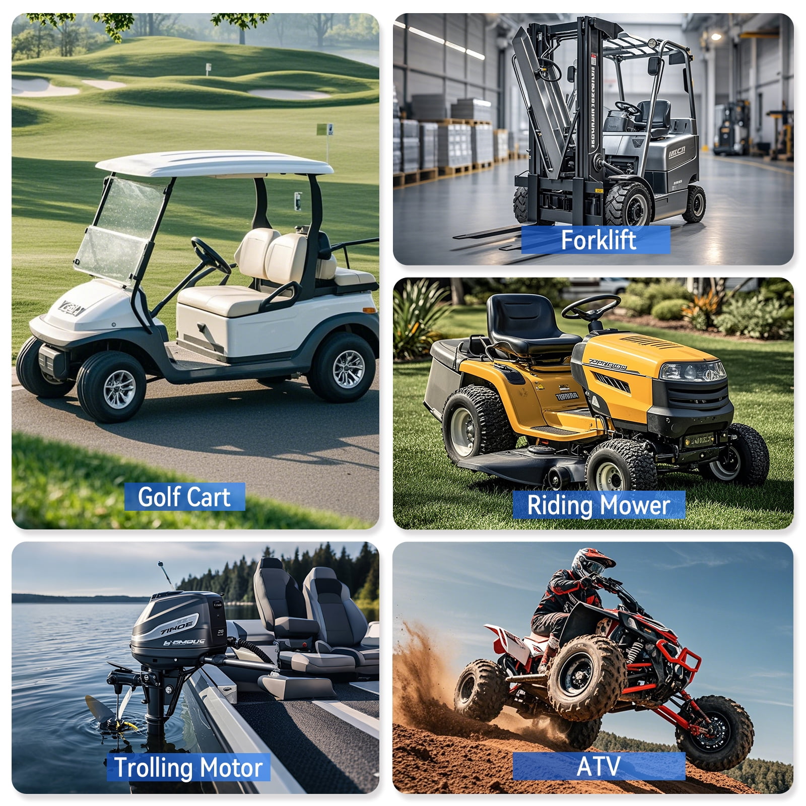 36V 105Ah Golf Carts LiFePO4 Battery Bluetooth,200A BMS,with Monitor Mobile APP & 43.8V 20A Charger,Deep Cycles Lithium RV Batteries
