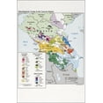 thumbnail image 1 of 24"x36" Gallery Poster, cia map Ethnolinguistic groups in Caucasus 1992, 1 of 1