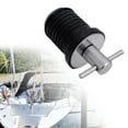 thumbnail image 4 of UNTERING Drain Plug T-Handle Drain Plug, For 1 Inch or 1-1/4 inch Diameter Drains, Locks in Place, Brass Handle, Rubber Plug, 4 of 7