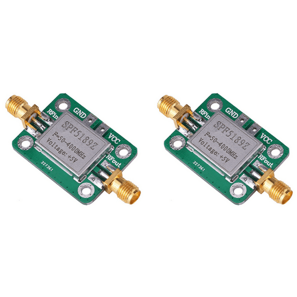 2X RF Amplifier,Low Noise LNA 50 To 4000MHz SPF5189Z RF Amplifier for Amplifying FM HF VHF UHF Radio Signal