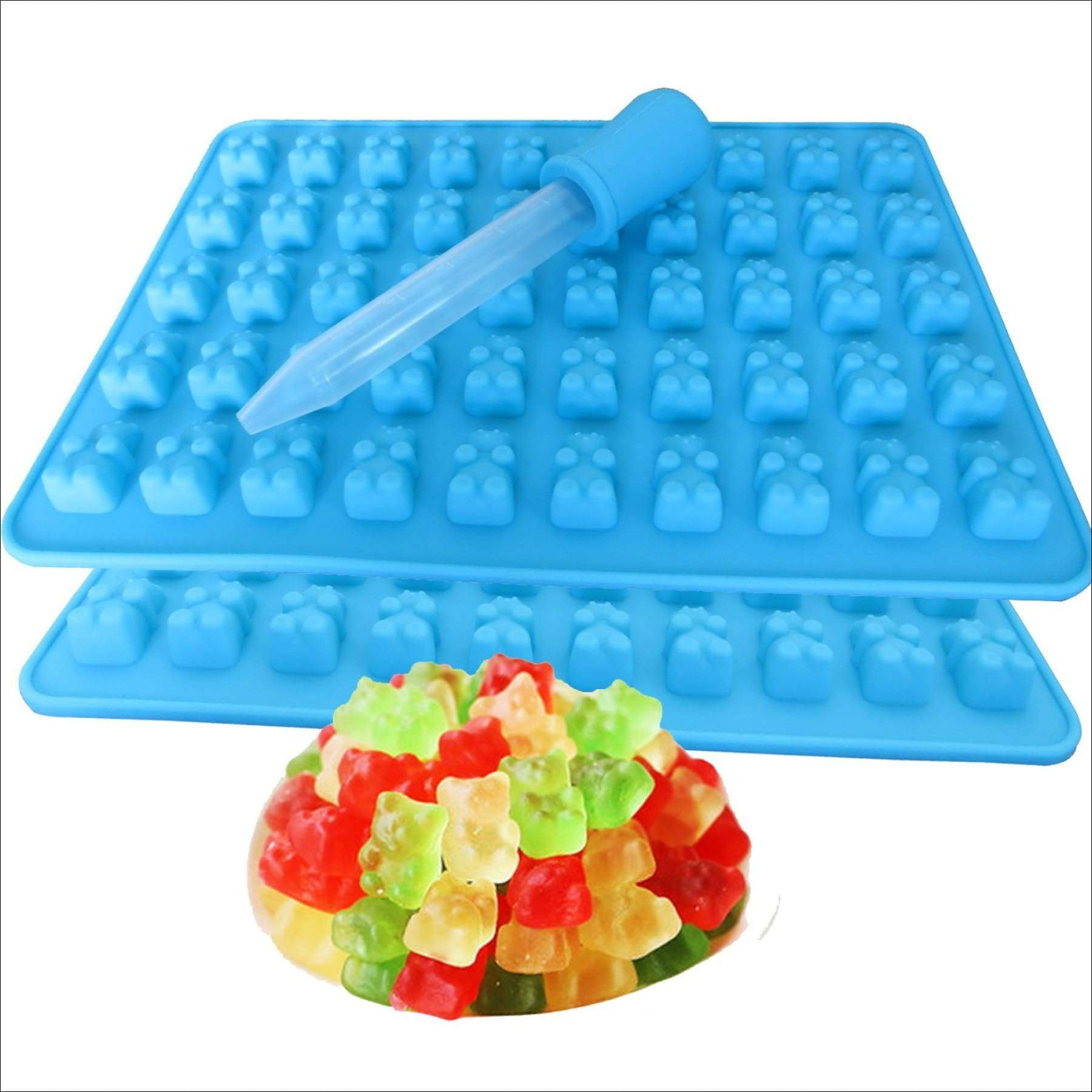 DIY Gummy Candy Silicone Chocolate Mould Maker Cavity Bear Ice Tray Mold Tools 