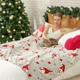 thumbnail image 2 of Gnome Love Heart Blanket Gift Ultra Soft Milkyplush™ Throw Blanket Cute gnome Pattern Heart Blankets for her Birthday Gift Blankets(Gnome Love,60"x80"), 2 of 8