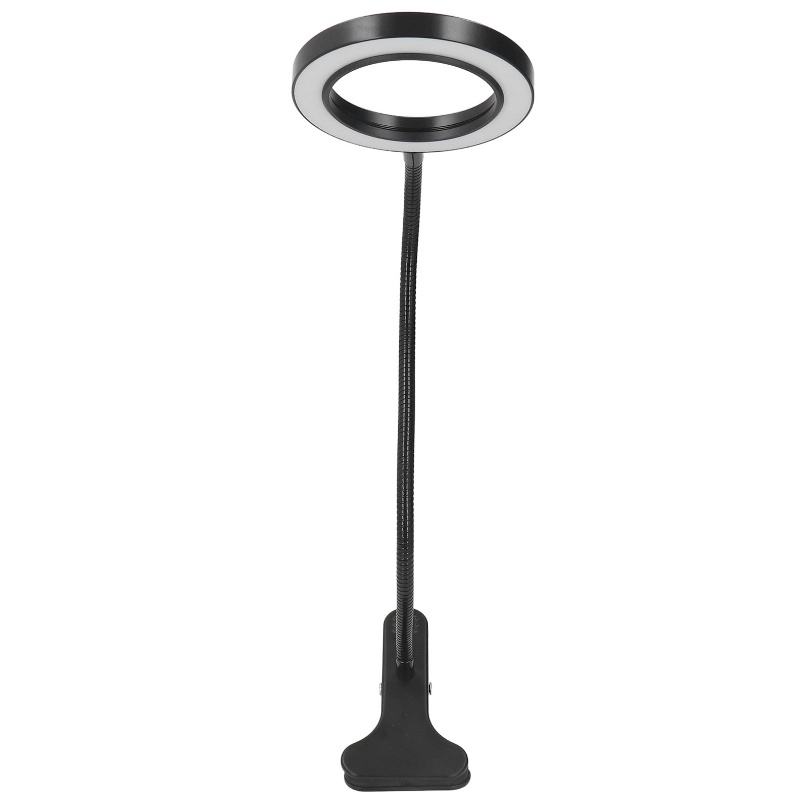 Rewera Clip On LED Ring Light 3 Color 10 Brightness Flexible Gooseneck USB Powered LED Desk Lamp with Remote Control