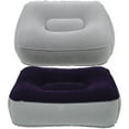 thumbnail image 2 of Miangastore 2 Pcs Repose-Pieds Gonflable Coussin de Massage en PVC pour Voyage en Plein Air (Gris Bleu + Gris), 2 of 8