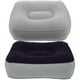 thumbnail image 2 of 2 piezas de pies inflables descanso almohada flocado PVC Masaje de pies Taburete Relax Cojín para viajes al aire libre (gris azul + gris), 2 of 5