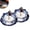 2 Sets–Blue+White, variant on Umbrella Tea Strainer, Blue and White Porcelain Umbrella Tea Infuser Set with Tassels, Ceramic Umbrella-Tea Diffuser with Handle, for Brewing Loose Leaf (2 SetsPeony)