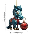 thumbnail image 3 of 2D Cartoon Horse Step On Small Acrylic Pendant Accessories, 3 of 9