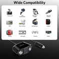 thumbnail image 4 of BESTEK 150W Cigarette Lighter Splitter Adapter - Car Charger Adapter with 2-Socket Dual 12V Splitter QC3.0 DC Cigarette Outlet and USB-C PD30W Car Charger Super Fast Charger, 4 of 8