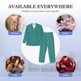 thumbnail image 7 of Bingfone Men's Pajama Set 2 Piece Loungewear PJs, Long Sleeve with Pajama Pants-Aquamarine Glitter, 7 of 7