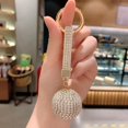 thumbnail image 3 of Rhinestone Ball Alloy Claw Keychain Cute Car Keychain Bag Purse Decor Pendant, 3 of 4