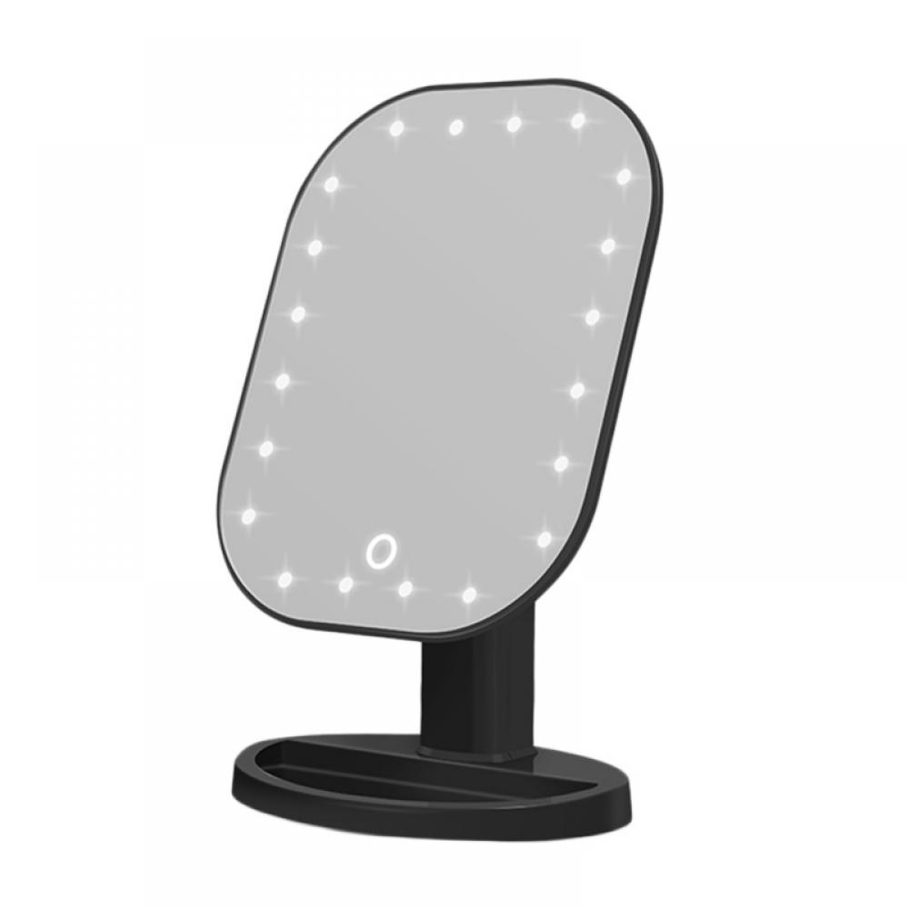 Makeup Vanity Mirror,USB Rechargeable Lighted 20 LED Mirror,Touch