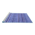 thumbnail image 2 of Ahgly Company Machine Washable Indoor Square Oriental Blue Modern Area Rugs, 8' Square, 2 of 4